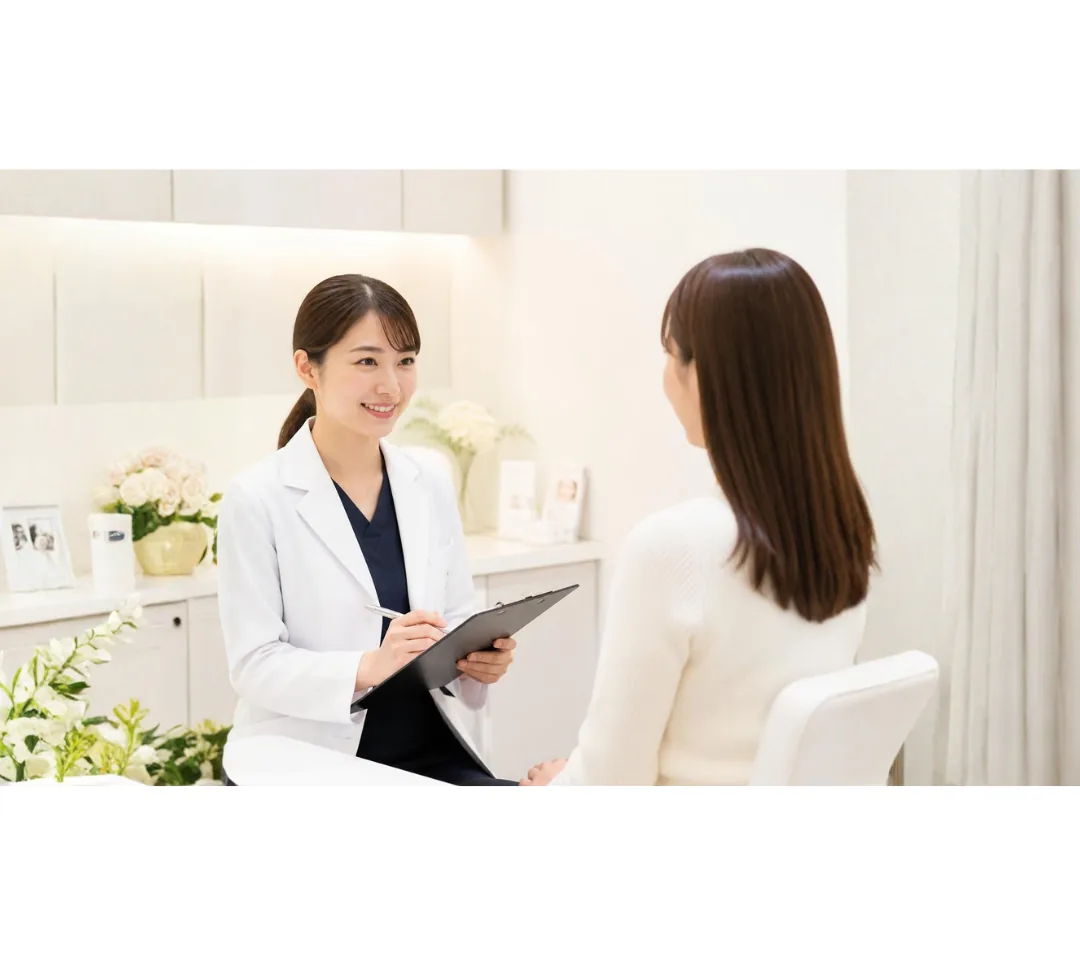 ② 丁寧なカウンセリングで「素顔に馴染むデザイン」を相談する
